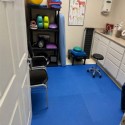 blue foam tiles for vet clinic