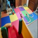 colorful foam tiles for play area