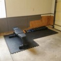rubber tiles in garage gym