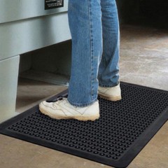 3x5 Rubber Floor Mat & Rug Non-Slip Padded Cushion Anti-Fatigue Garage Shop  Floo