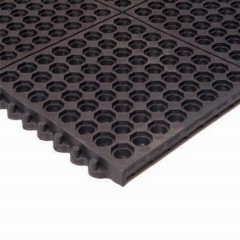 Performa Black Interlocking Fatigue Mat 3x3 Feet