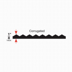 Tuff Foot Runner Corrugated 2x105 Feet Sideview Infographic