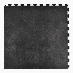 Leather PVC Floor Tile Black or Dark Gray 6 tiles Black Tile 