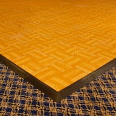 Max Tile Border Ramp on dance floor.