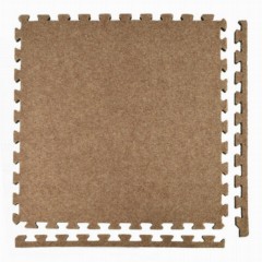 Interlocking Carpet Tiles Royal 20x30 Ft Kit Tan Borders 