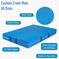 Safety Gymnastic Mats Single Fold 6x12 ft x 12 inch infographic