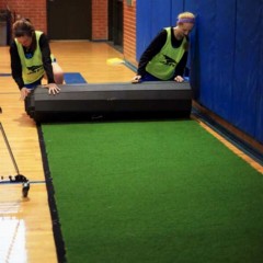 Gym Turf Roll 365  Portable Indoor Sports Turf per SF