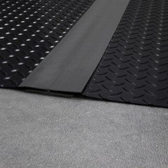 G-Floor Garage Floor Center Trim 4 Inch Wide x 25 Ft. installed with diamond top flooring