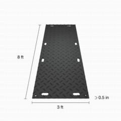 MambaMat Ground Protection Mat Black 1/2 Inch x 3x8 Ft. dimensions