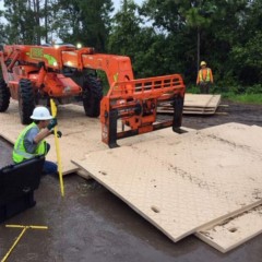 Composite Ground Protection Mats System7 Mat 8 ft X 14 ft Install