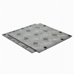 Matrax Light Duty Pedestrian Composite Mat 4x4 Ft ld gray full-ang.