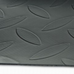 Gym Floor Cover Plus 27 oz Vinyl per SF Closeup Gray with Edge