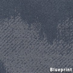 Burnished Commercial Carpet Tile .325 Inch x 50x50 cm Per Tile close up of blueprint color