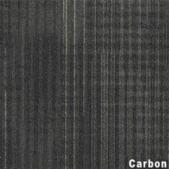 Carbon color close up Nexus Commercial Carpet Tile .42 Inch x 50x50 cm per Tile