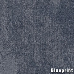 Static Commercial Carpet Tile .33 Inch x 50x50 cm per Tile Blueprint color close up