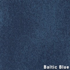 Understatement Commercial Carpet Tile .31 Inch x 50x50 cm per Tile Baltic Blue color close up