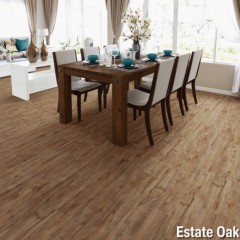 Magnitude Premium Laminate Vinyl Flooring Planks estate oak install.