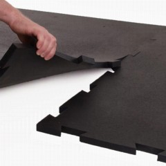 Greatmats Rubber Mat Black Trued | 4x6 ft x 3/4 inch Thick | Gym Mats | Industrial Rubber Mats | Horse Stall Mats | Weight 96 lbs | Texture: Pebble