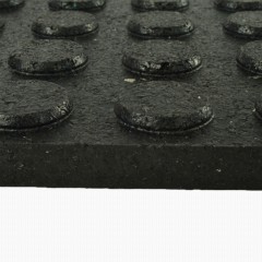 Rubber Equipment Mat, 4'x7'6x1/4 - Black