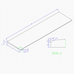 Weight Strength ADA Reducer Ramp Diagram 1 inch thickness