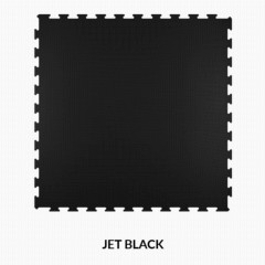 PaviGym Endurance Fitness Gym Flooring Tile 7 mm x 39.37x39.37 Inches jet black full tile