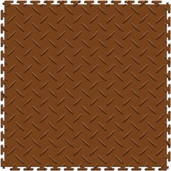 tan diamond plate garage floor tile