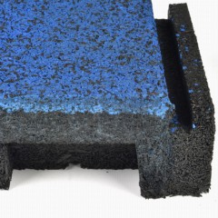 Playground Flooring Blue Sky 2ft x 2ft x 2.75in 90/10 EPDM tile interlocking edge