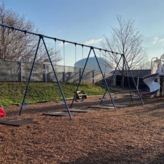 Playground Swing Set Mat Earth playground install