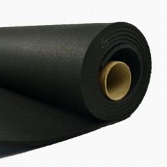 Rolled Rubber three eigths black  side