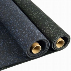 Rolled Rubber Sport 8 mm 10% Gray Per SF - Wear resistant