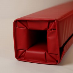 Safety Pilaster Wrap 38 to 64 Inch Inside Dimension end view of red pad