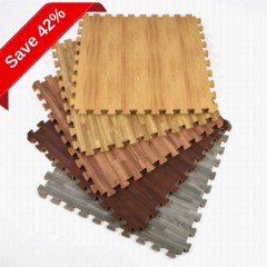 Wood Grain Foam Tiles Reversible 1/2 Inch x 2x2 Ft.