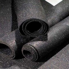 Weight Room Rolled Rubber Pacific 8 mm 10% Color CrossTrain Per SF Black Lengths