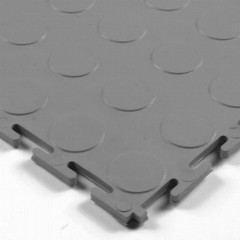 Warehouse Floor Coin PVC Tile Gray.