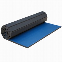 Roll Out Wrestling,Tumbling & Workout Mats 5x10 Ft blue roll.