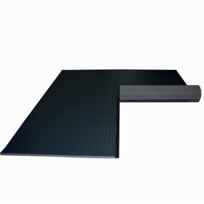 Home Martial Arts Flexi-Connect Mat Tatami Surface 1 1/4 Inch x 10x10 Ft. black mats